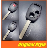 กรอบกุญแจ 2 ปุ่ม Honda Jazz City Brio Amaze Civic พร้อมโลโก้ H (สีดำ หรือ แดง) ฮอนด้า (( สินค้าในไทย พร้อมส่ง ))