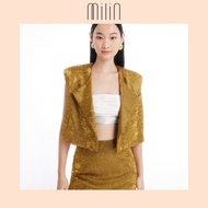 [MILIN] Sleeveless Functional welt pocket Cropped Vest เสื้อกั๊กครอปแขนกุดตกแต่งกระเป๋าสามารถใช้งานไ