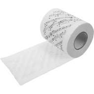 Musical Notes Toilet Paper Roll Creative Music Notes Pattern Tissue Soft Gentle Toilet Tissue for Ba