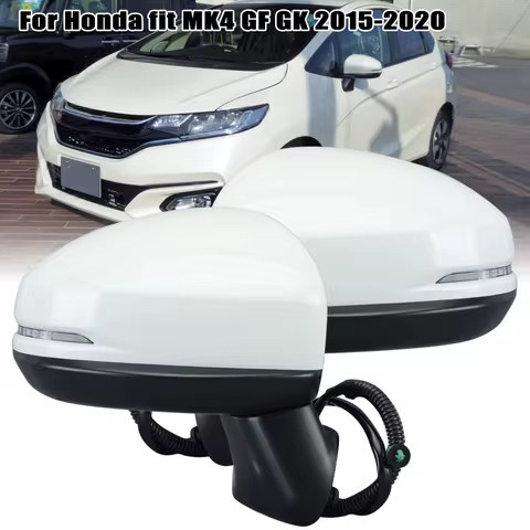 7 Pins Exterior Door Rearview Mirror Assembly For Honda Fit MK4 GF GK 2015-2020 With Electric Power 
