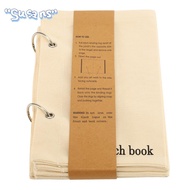 SUSANS Fabric Sketchbook, Fabric Blank Blank Sketchbook, Easy To Carry Beige Art Sketchbook Art Crea