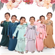 HAPPYkids Baju Raya 2024 Kurung Baby Girls Peplum Baju Kurung Manik Moden Budak Perempuan Baju Budak Perempuan Kids