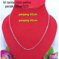 925 silver nori necklace. Adult length 42cm 925 silver necklace silver necklace