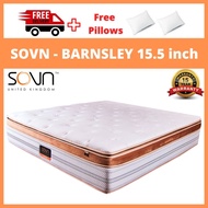 (Free Delivery+Free Pillow) Sovn Barnsley 15.5'' Pocket Spring Mattress Only