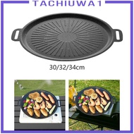 [Tachiuwa1] Korean BBQ Pan Griddle Pan Nonstick with Handles Frying Pan Roasting Cooking Outdoor Pan for Grill BBQ Camping Baking