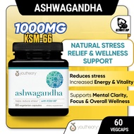 Youtheory Ashwagandha 1000mg | Help Reduce Stress & Maintain Cortisol Levels | Boost Mental & Physic