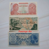 PROMO_ABBAL (GRESS) Set 1 rupiah uang kuno rp 1 sudirman 1968 rp 1