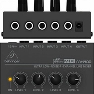 Garansi - Behringer MX400 ultra low noise 4 channel line mixer