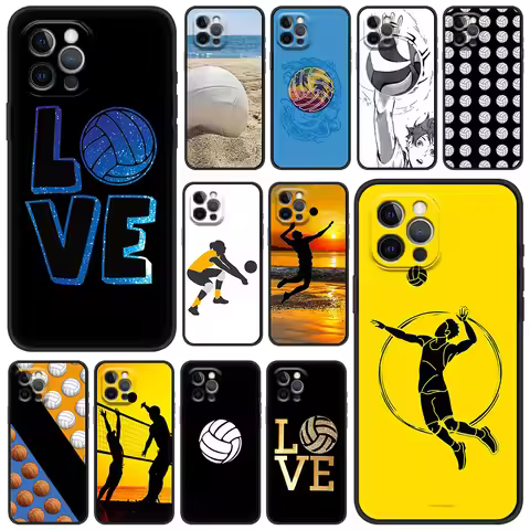 Hot Volleyball Sprot Fashion Phone Case For iPhone 13 15 14 12 11 Pro MAX XR X SE XS 7 8 Plus Luxury