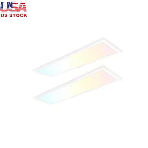 Dimmable LED Flat Panel Light 1x4 30W 40W 46W 5060LM Surface Mount Ceiling Light 3CCT Modern Design