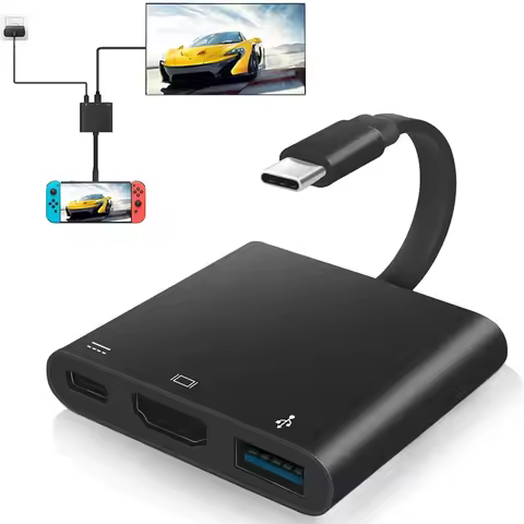 USB C Hub to HDMI-compatible Adapter OTG Thunderbolt 3 Dock with usb3.0 pd for Macbook Pro/Air M1 Th