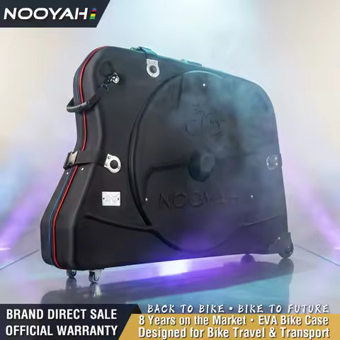 NOOYAH Bike Travel Case EVA Bike Bag for Transport Bicycle EVA Hardshell Bike Accessories Air Transp