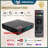 STB Android 10 Smart TV Box Android M96-H PRO Ram 4GB Rom 32GB 4/32 Unlock Full Channel TV Iflix Tan