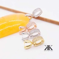 Korean Gold Plating, Pendant Clips, Cangkuk Loket, Hook Loket, Pendant Clip, Hook Pendant, 0283046# 