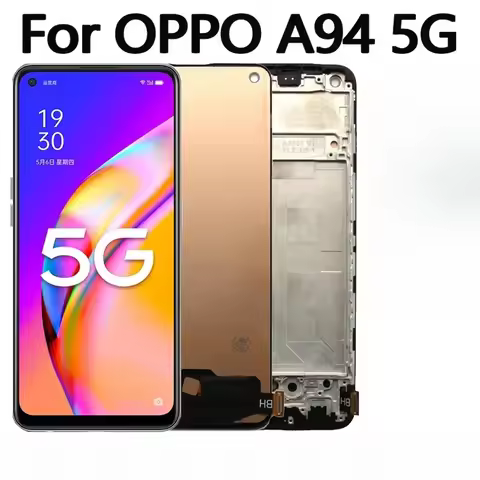 6.43" AMOLED Display For OPPO A94 5G phone LCD Display Touch Screen Digitizer Assembly Replacement C
