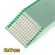 10PCS 5x7cm Single-Sided Breadboard 2.54MM Prototype PCB Universal Board for Arduino Raspberry Pi & 