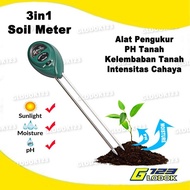 Digital Soil Analyzer Tester Meter Alat Ukur pH Tanah 3 in 1