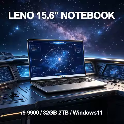 LENO HOT 15.6" HD Display Notebook Windows 11 Core i9 9900 32GB RAM 1TB/2TB Ultra Slim Gaming Office