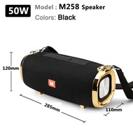 M258 High-Power 50W Wireless Portable Bluetooth Speaker, Subwoofer Stereo TWS Music Center, Play For