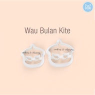 Wau Bulan Kite Polymer with Cutout Clay / Fondant Cutter