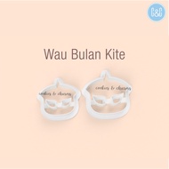 Wau Bulan Kite Polymer with Cutout Clay Cutter