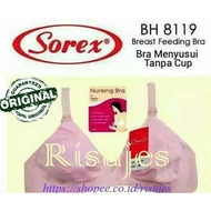 Bra Hamil Sorex 8119 / BH Menyusui Tanpa Busa &amp; Tanpa Kawat Asli Sorex