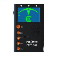 Fzone FMT 601 Metronome Tuner Black Guitar Ukulele Violin Bass [Yellowstone Musical Instruments]