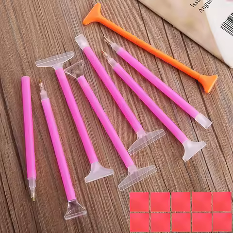 3/4/8x Diamond Paint Rhinestone Pick Up Pen Three Beads Six Beads Nine Beads Pens DIY Quick Paste Ge