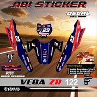 Sticker striping decal RBT VEGA R NEW RBT BEBEK MODIF SUPERMMOTO YZ KLX KTM CRF V.122 motorbike CAN 