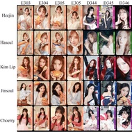 CARD OBJEKT ARTMS HEEJIN HASEUL KIM LIP JINSOUL CHOERRY E303 E304 E305 E306 D344 D345 D346 SCAN (SCA
