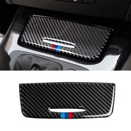 Carbon Fiber Gear Shift Panel Ashtray Trim Cover Sticker For BMW 3 Series E90 E92 2005-2012 Interior Accessories
