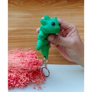 GANTUNGAN Cheerful 3D Printed Flexi ArticulatedKeychain AXOLOTL SALAMANDER/ Keychain