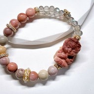 沙月守護 l 扎基拉姆。設計款手環 l 阿拉善瑪瑙。14k包金配件