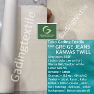 KATUN (per half meter) grey jeans jeans jeans canvas twill 11.5 oz BBSF cotton non stretch width 148