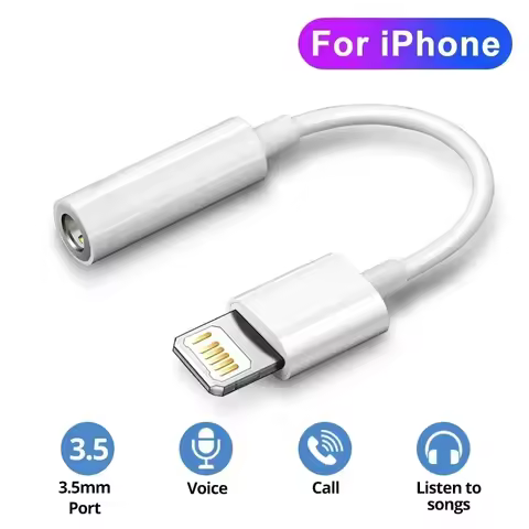 For Lighting Headphone Adapter for IPhone 11 12 13 14 15 Pro Max 12Mini SE 2020 XS XR X 8 7 + IOS To