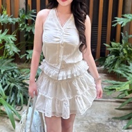 [ cindrelia.id ] Clea Top | Women's Halter Top | Women's V-Neck Top