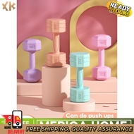 XK Dumbbell for Weight Strength Training Neoprene Dumbell Set 0.5Kg 1Kg 2Kg 2.5Kg 3Kg 5Kg Solid Colo