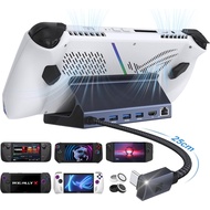 Dok iVANKY ROG Ally, Stesen Dok 8-dalam-1 4K@144Hz untuk ASUS ROG Xbox Ally X/Valve Steam Deck OLED/