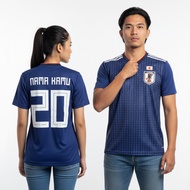 RETRO Jpn Home 2018 Vintage Jersey Football Shirt Classic Navy Oldbiru Custom Screen Printing Name N