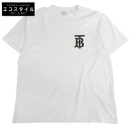 二手 Burberry TB Logo Monogram EMERSON TB T 卹，男款，白色，M 碼，8017485