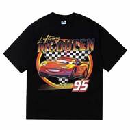 Nebula Lighting Mcqueen Vintage T-Shirt Black Short Sleeves