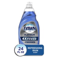 [SG Instocks] Dawn Platinum Dishwashing Liquid Dish Soap, Refreshing Rain (24oz/710ml) 4X Grease Cle