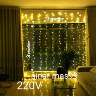 Curtain Lights Wedding Decoration Fairy Light Christmas Curtain Lights 3X3M