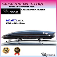 TAKA Roof Box MD-420 -&gt;EXPLORER SERIES&lt;--&gt;XL&lt;--&gt;GLOSSY BLACK&lt;-Authorised Dealer (420L CARGO RoofBox)