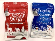 Double pack : Frozen Detox+Frozen Collagen Whitening x10 Glutathione 10000 mg Reduce acne Freckles M