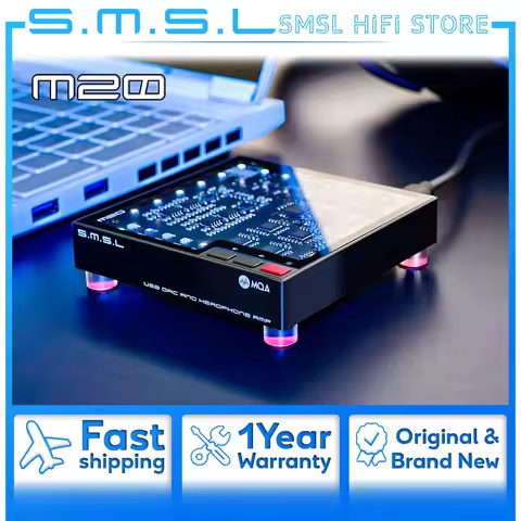 SMSL M20 Hi-Res Gaming Audio Decoder CS43131*4 TPA6120A2*2 Chip MQA XU316 DSD256 USB DAC Input 3.5mm