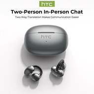 HTC NE55 AI6.0 HiFiIPX4  HTC NE55 AI Fon Kepala Klip Terjemahan Masa Nyata Bluetooth 6.0 Bunyi HiFi 
