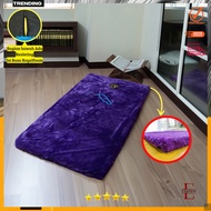 Plain Rasfur Fur Prayer Rug 115x65x2.5cm/ premium Prayer Rug with Kaaba Kaaba non-slip/