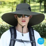 日系漁夫帽男夏季防紫外線戶外出遊遮陽帽子釣魚防曬帽大簷太陽帽