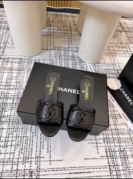 CHANEL 香奈兒 女士高跟涼拖鞋